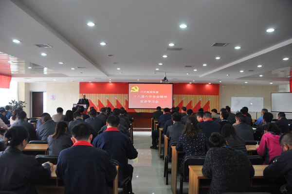 集團(tuán)黨委 組織宣講學(xué)習(xí)十八屆六中全會精神